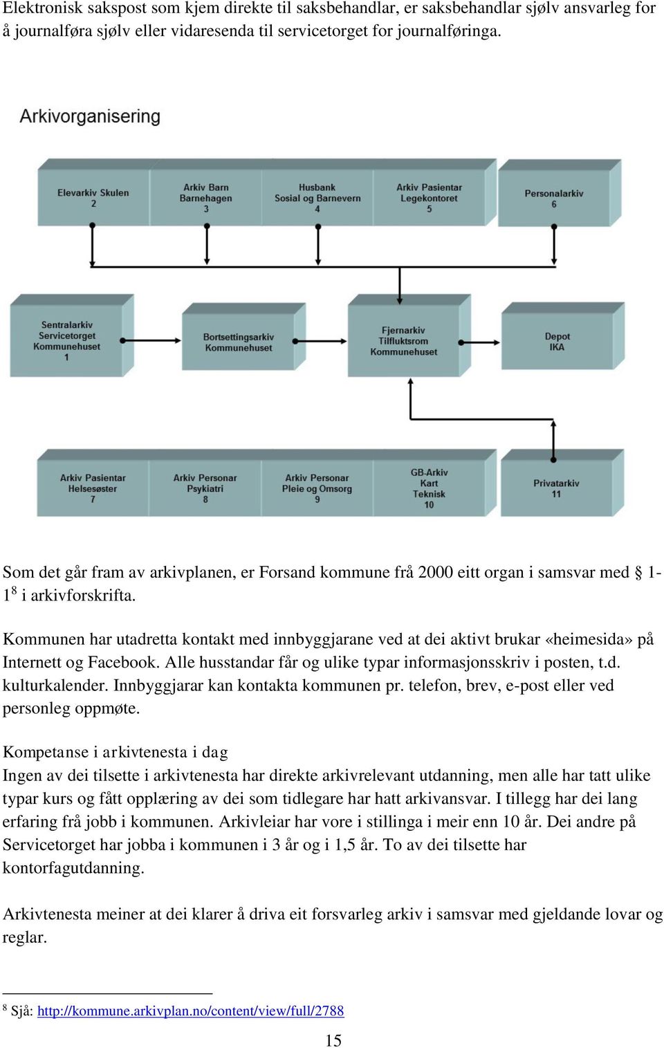 Kommunen har utadretta kontakt med innbyggjarane ved at dei aktivt brukar «heimesida» på Internett og Facebook. Alle husstandar får og ulike typar informasjonsskriv i posten, t.d. kulturkalender.