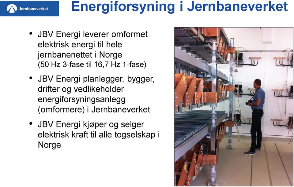 planlegger, bygger, drifter og vedlikeholder energiforsyningsanlegg (omformere)