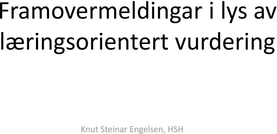 læringsorientert