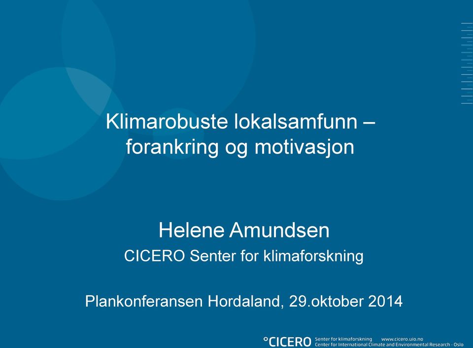 Amundsen CICERO Senter for