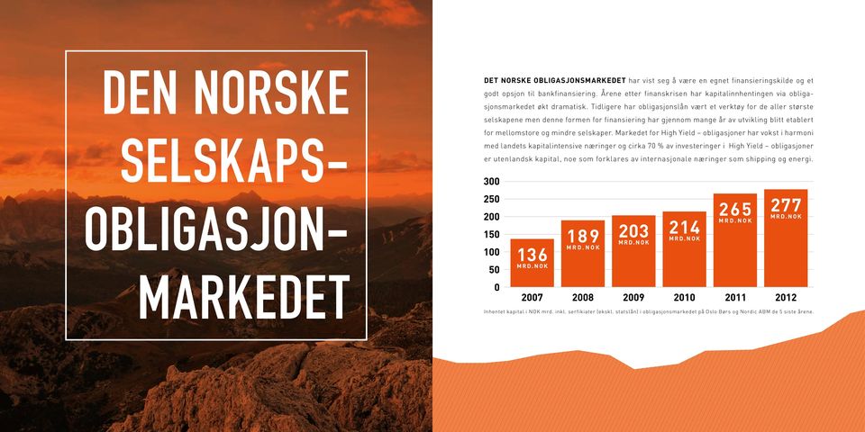 Tidligere har obligasjonslån vært et verktøy for de aller største selskapene men denne formen for finansiering har gjennom mange år av utvikling blitt etablert for mellomstore og mindre selskaper.