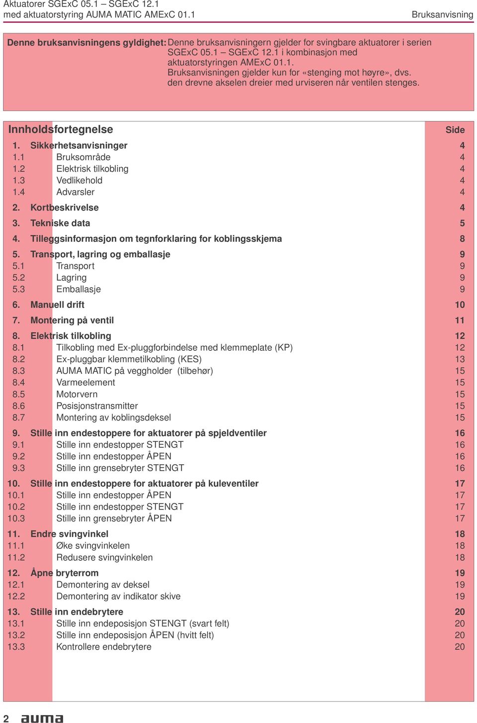 11 Bruksområde 4 12 Elektrisk tilkobling 4 13 Vedlikehold 4 14 Advarsler 4 2 Kortbeskrivelse 4 3 Tekniske data 5 4 Tilleggsinformasjon om tegnforklaring for koblingsskjema 8 5 Transport, lagring og