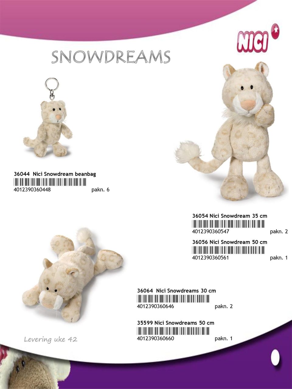 2 36056 Nici Snowdream 50 cm *4012390360561* 4012390360561 pakn.