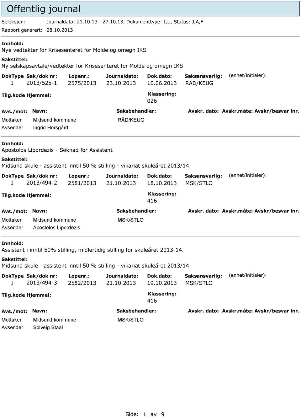 13, Dokumenttype:,, Status: J,A,F 28.10.