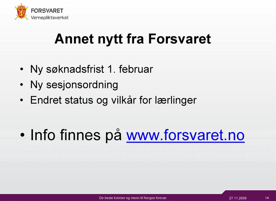 februar Ny sesjonsordning Endret