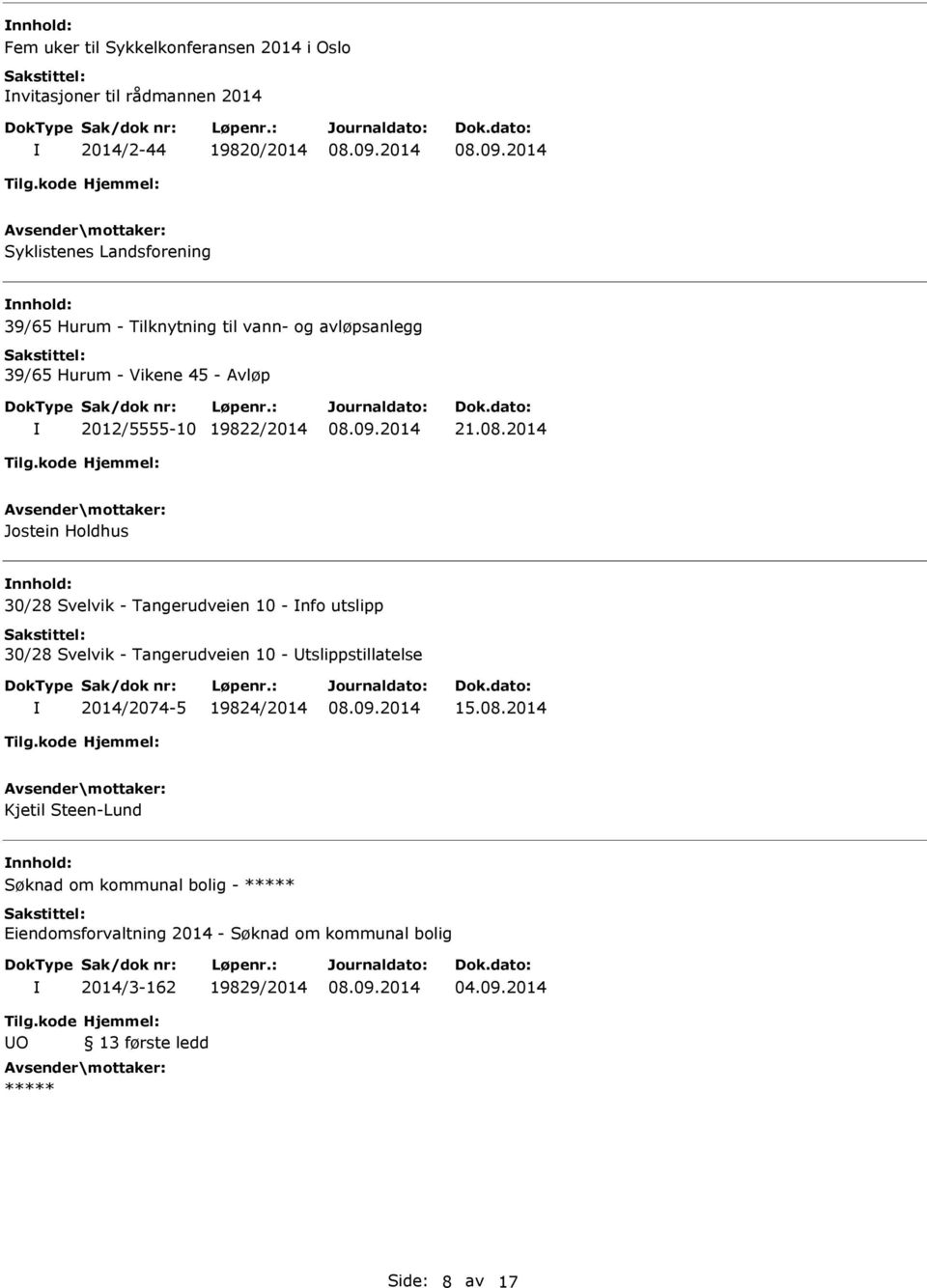 2014 Jostein Holdhus 30/28 Svelvik - Tangerudveien 10 - nfo utslipp 30/28 Svelvik - Tangerudveien 10 - tslippstillatelse 2014/2074-5