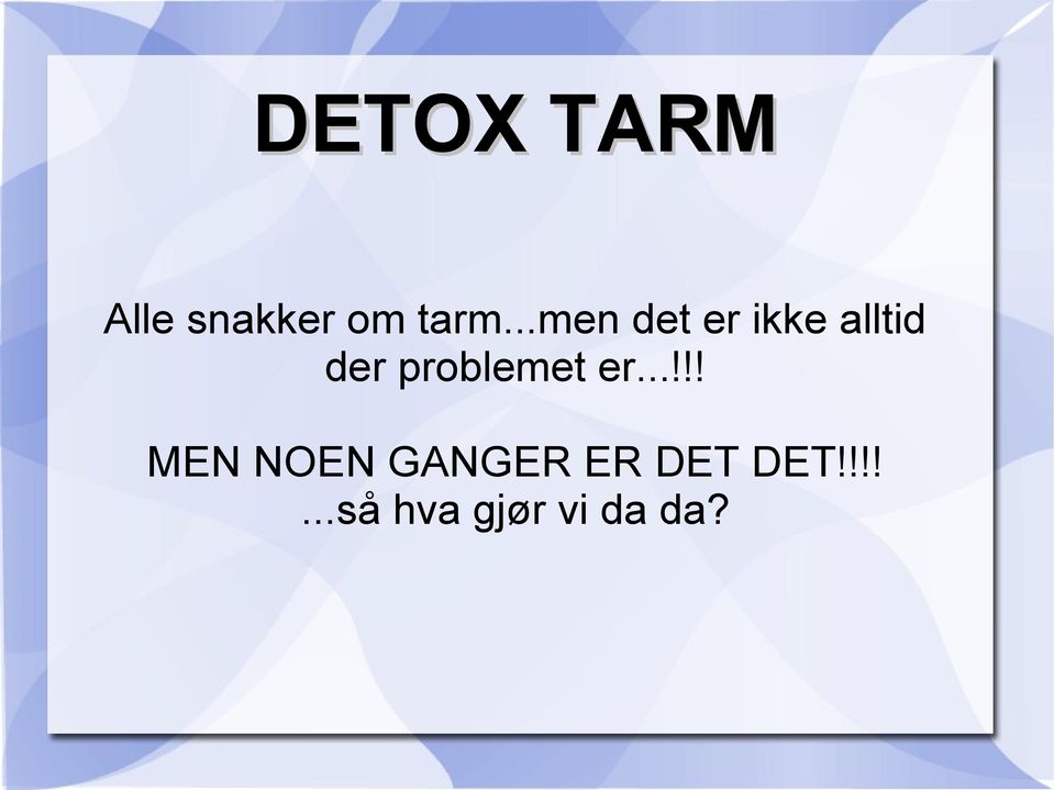 problemet er.