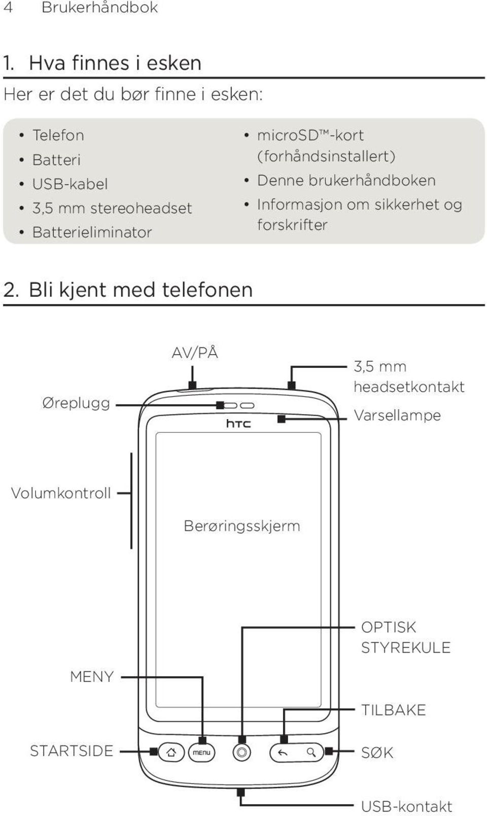 stereoheadset Batterieliminator microsd -kort (forhåndsinstallert) Denne brukerhåndboken