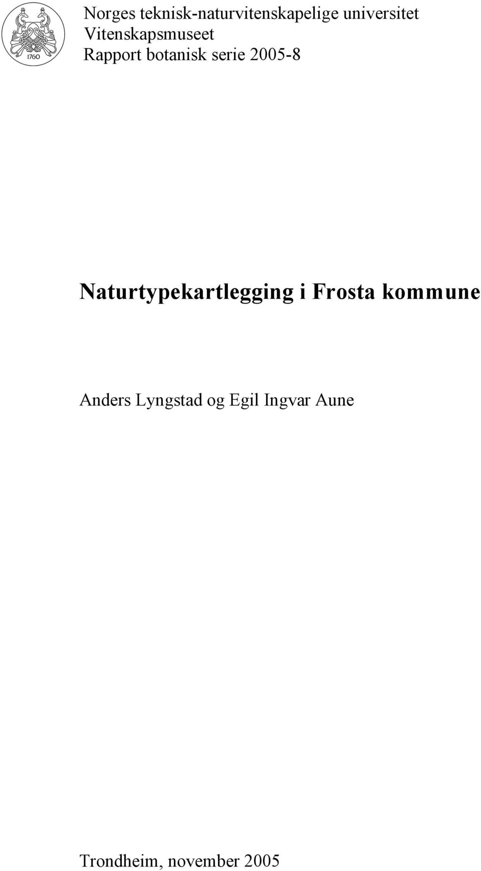 Naturtypekartlegging i Frosta kommune Anders