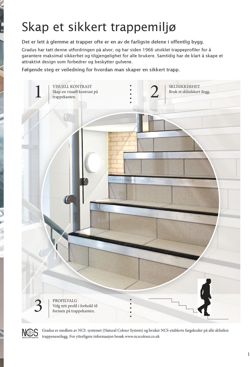 Samtidig har de klart å skape et attraktivt design som forbedrer og beskytter gulvene. Følgende steg er veiledning for hvordan man skaper en sikkert trapp.