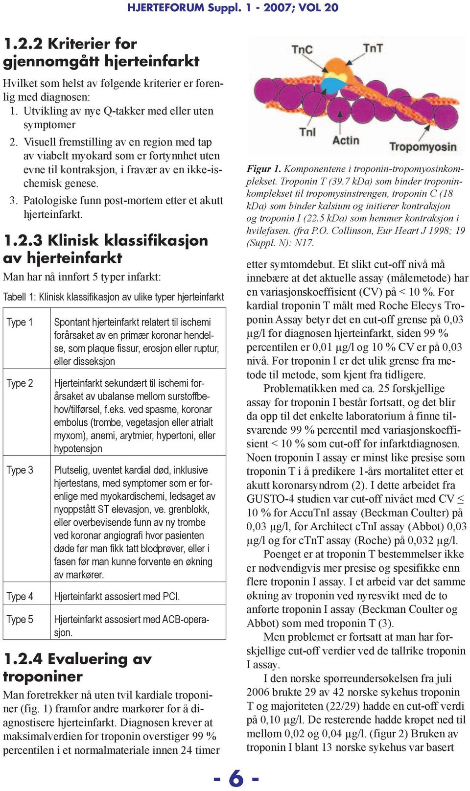 patologiske funn post-mortem etter et akutt hjerteinfarkt. 1.2.