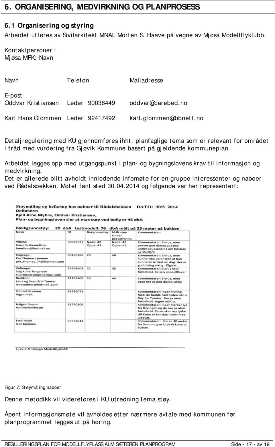 no Detaljregulering med KU gjennomføres ihht. planfaglige tema som er relevant for området i tråd med vurdering fra Gjøvik Kommune basert på gjeldende kommuneplan.