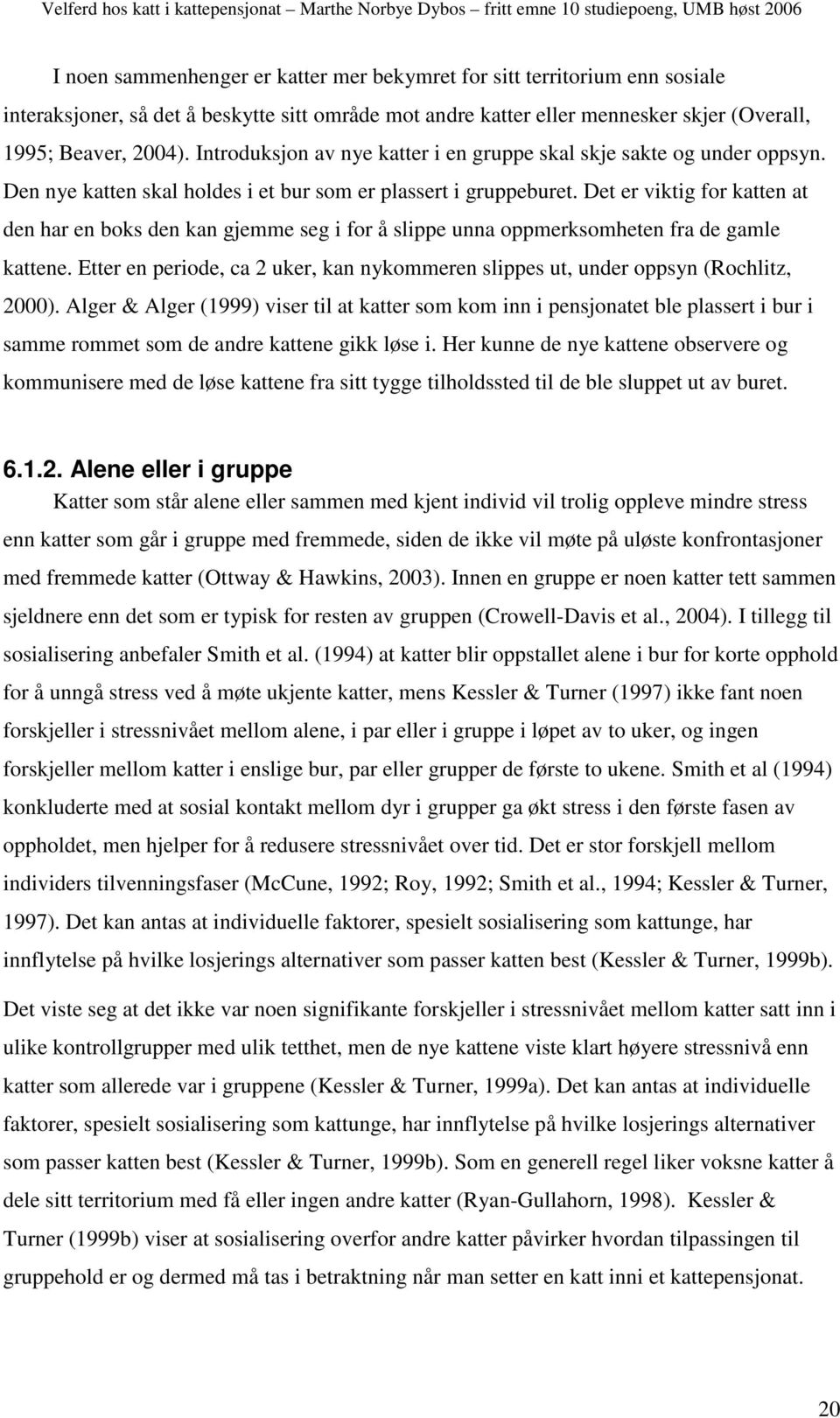 Det er viktig for katten at den har en boks den kan gjemme seg i for å slippe unna oppmerksomheten fra de gamle kattene.