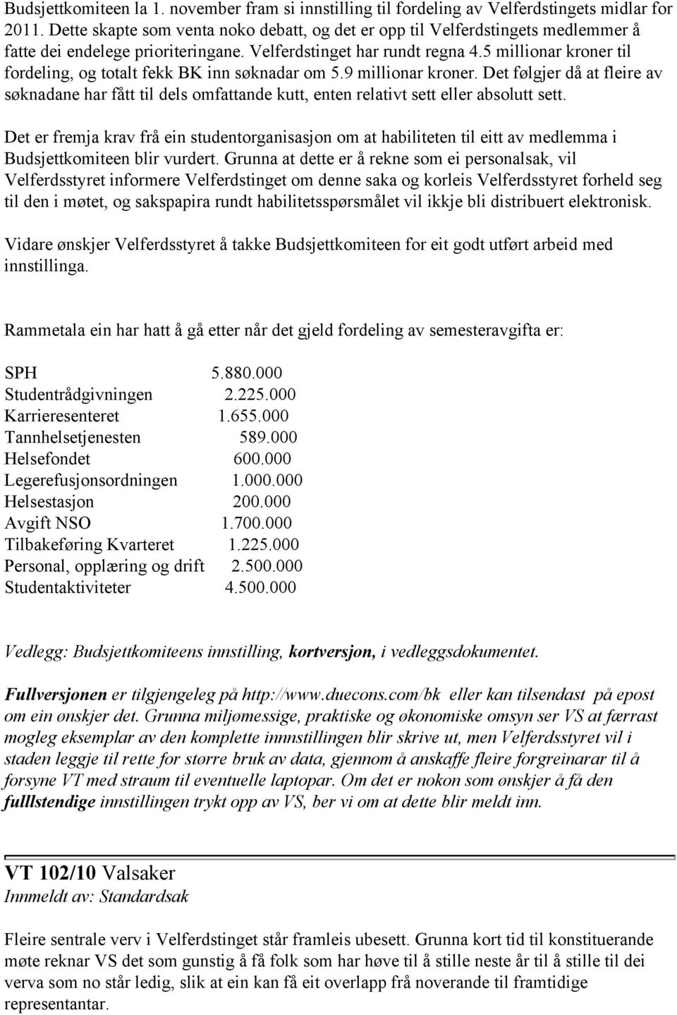 5 millionar kroner til fordeling, og totalt fekk BK inn søknadar om 5.9 millionar kroner.