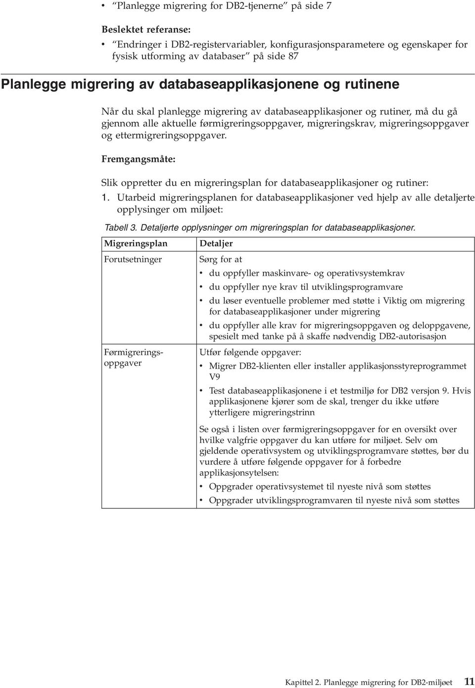 migreringsoppgaver og ettermigreringsoppgaver. Fremgangsmåte: Slik oppretter du en migreringsplan for databaseapplikasjoner og rutiner: 1.