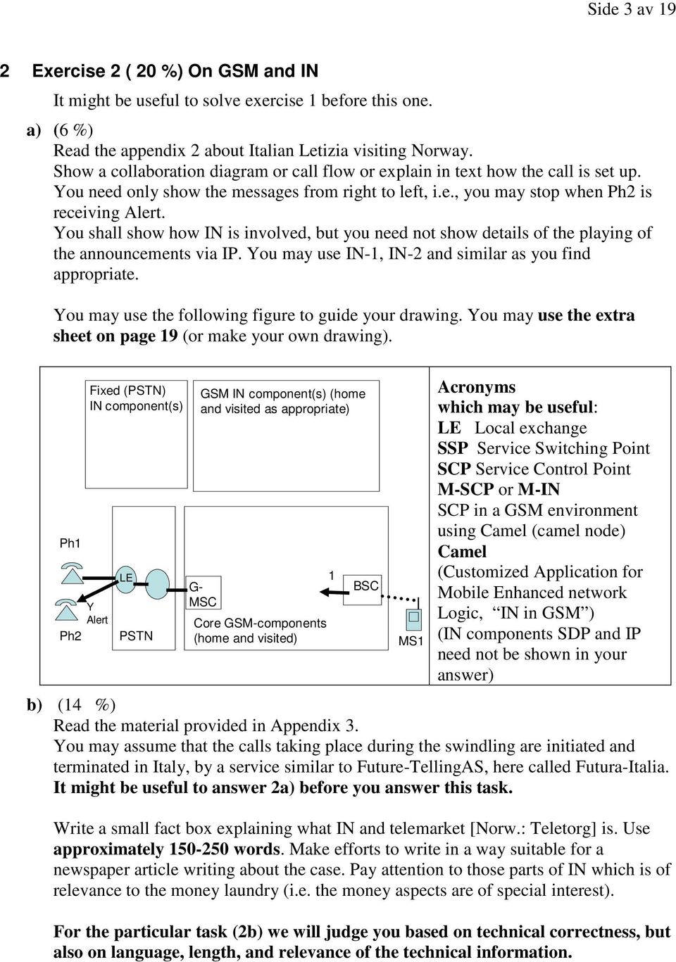 not show details of the playing of the announcements via IP You may use IN-1, IN-2 and similar as you find appropriate You may use the following figure to guide your drawing You may use the extra