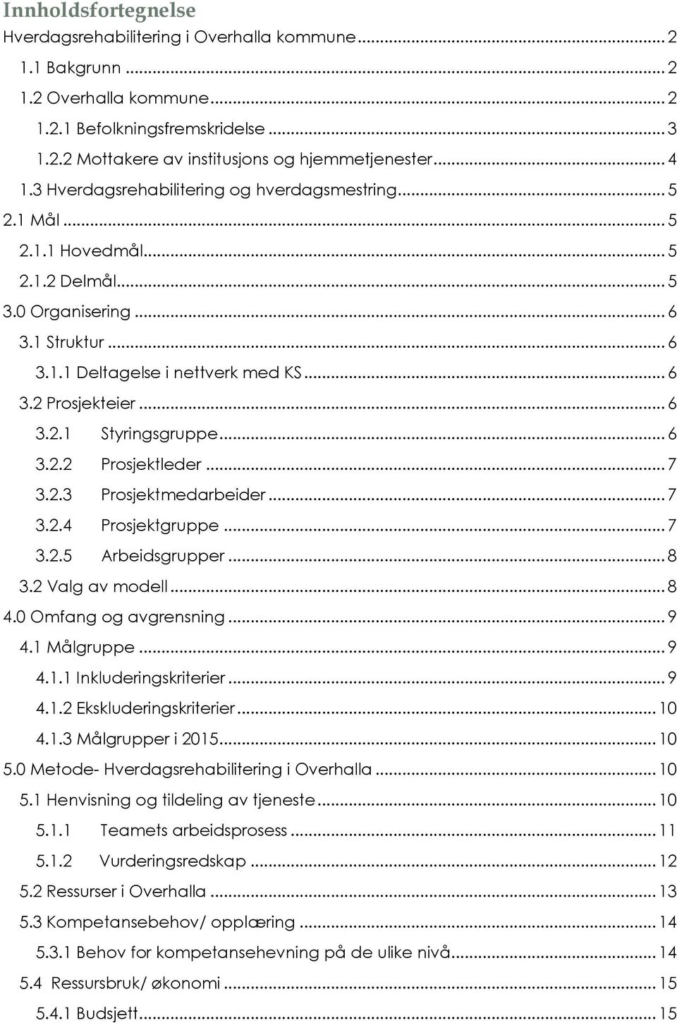 .. 6 3.2.1 Styringsgruppe... 6 3.2.2 Prosjektleder... 7 3.2.3 Prosjektmedarbeider... 7 3.2.4 Prosjektgruppe... 7 3.2.5 Arbeidsgrupper... 8 3.2 Valg av modell... 8 4.0 Omfang og avgrensning... 9 4.