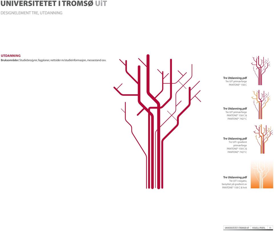 pdf Tre UiT primærfarge PANTONE 158 C & PANTONE 7427 C Tre Utdanning.