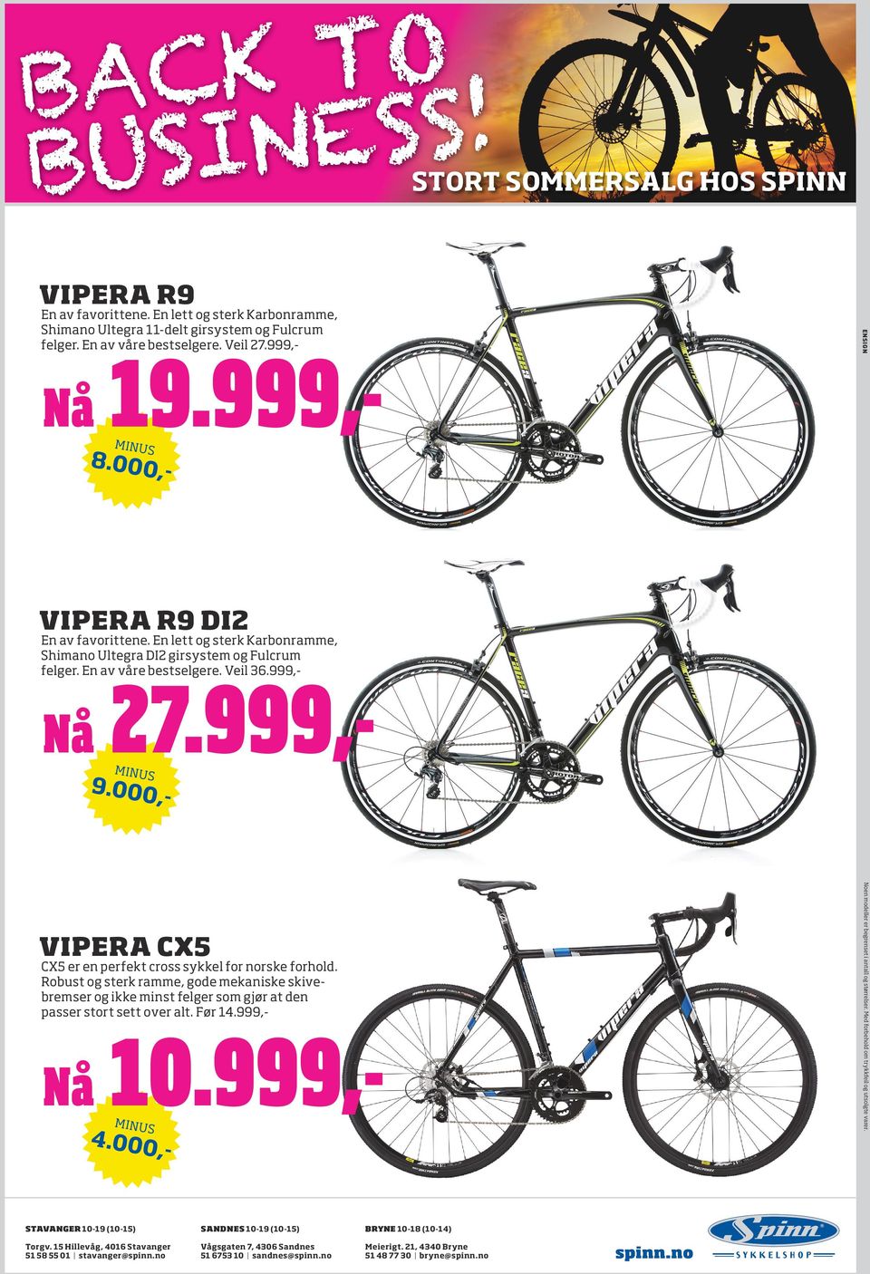 000 VPRA CX5 CX5 er en perfekt cross sykkel for norske forhold.