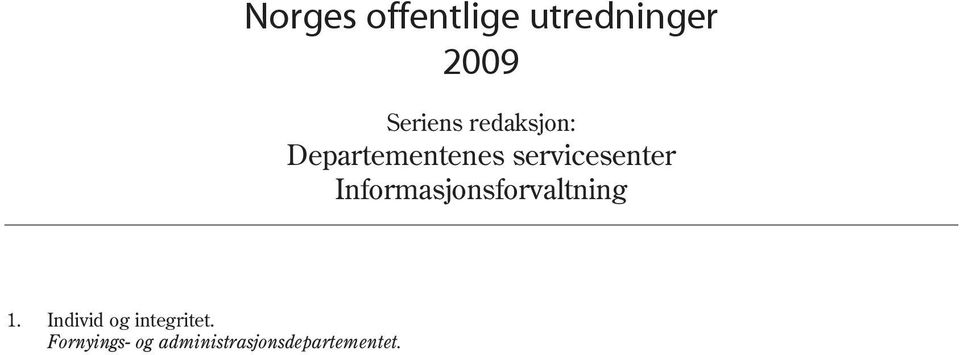 Informasjonsforvaltning 1.