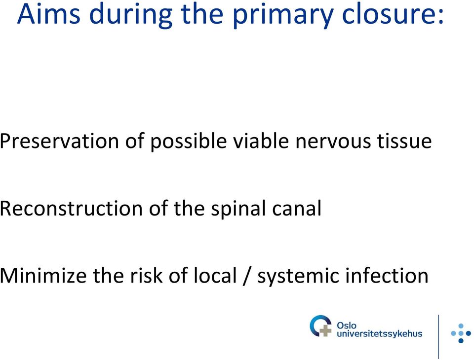 tissue Reconstruction of the spinal