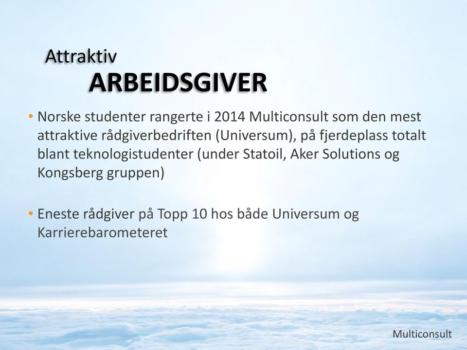teknologistudenter (under Statoil, Aker Solutions og Kongsberg gruppen)