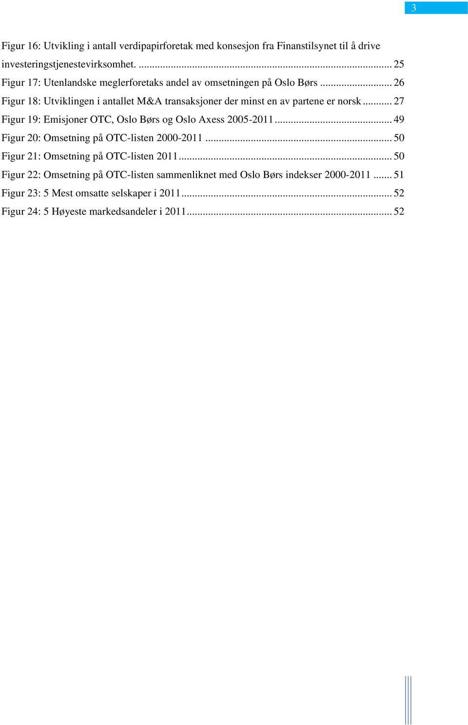 .. 26 Figur 18: Utviklingen i antallet M&A transaksjoner der minst en av partene er norsk... 27 Figur 19: Emisjoner OTC, Oslo Børs og Oslo Axess 2005-2011.