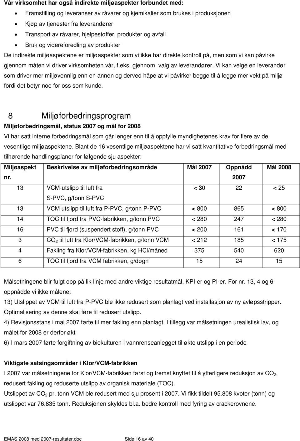 driver virksomheten vår, f.eks. gjennom valg av leverandører.