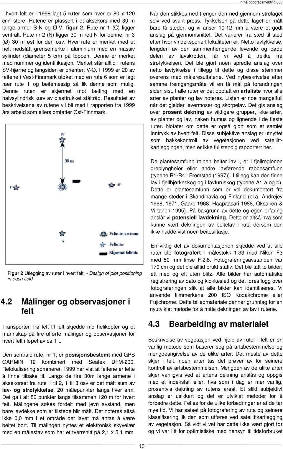 Denne er merket med nummer og identifikasjon. Merket står alltid i rutens SV-hjørne og langsiden er orientert V-Ø.