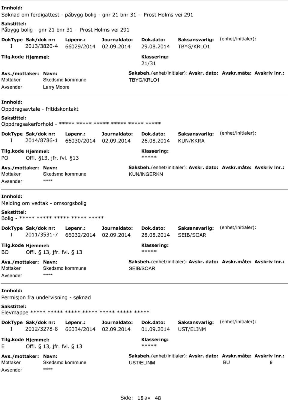 2014/8786-1 66030/2014 26.08.2014 KN/KKR PO Offl. 13, jfr. fvl.