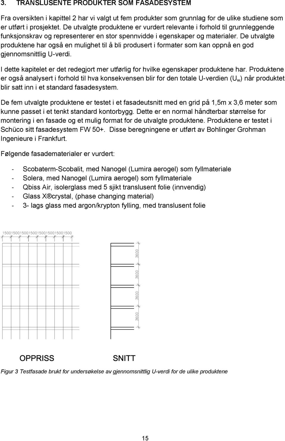 De utvalgte produktene har også en mulighet til å bli produsert i formater som kan oppnå en god gjennomsnittlig U-verdi.