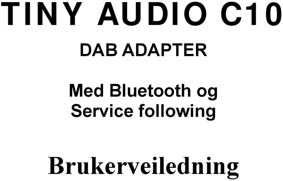 Bluetooth og