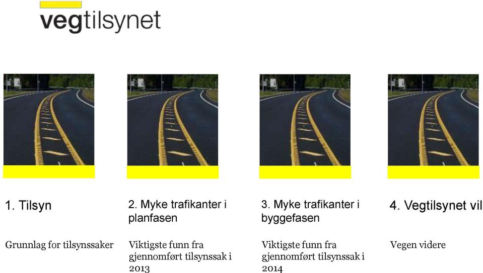 Vegtilsynet vil Grunnlag for tilsynssaker Viktigste funn