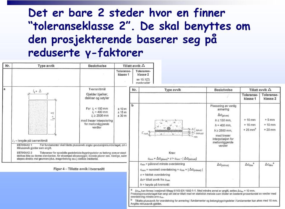 De skal benyttes om den