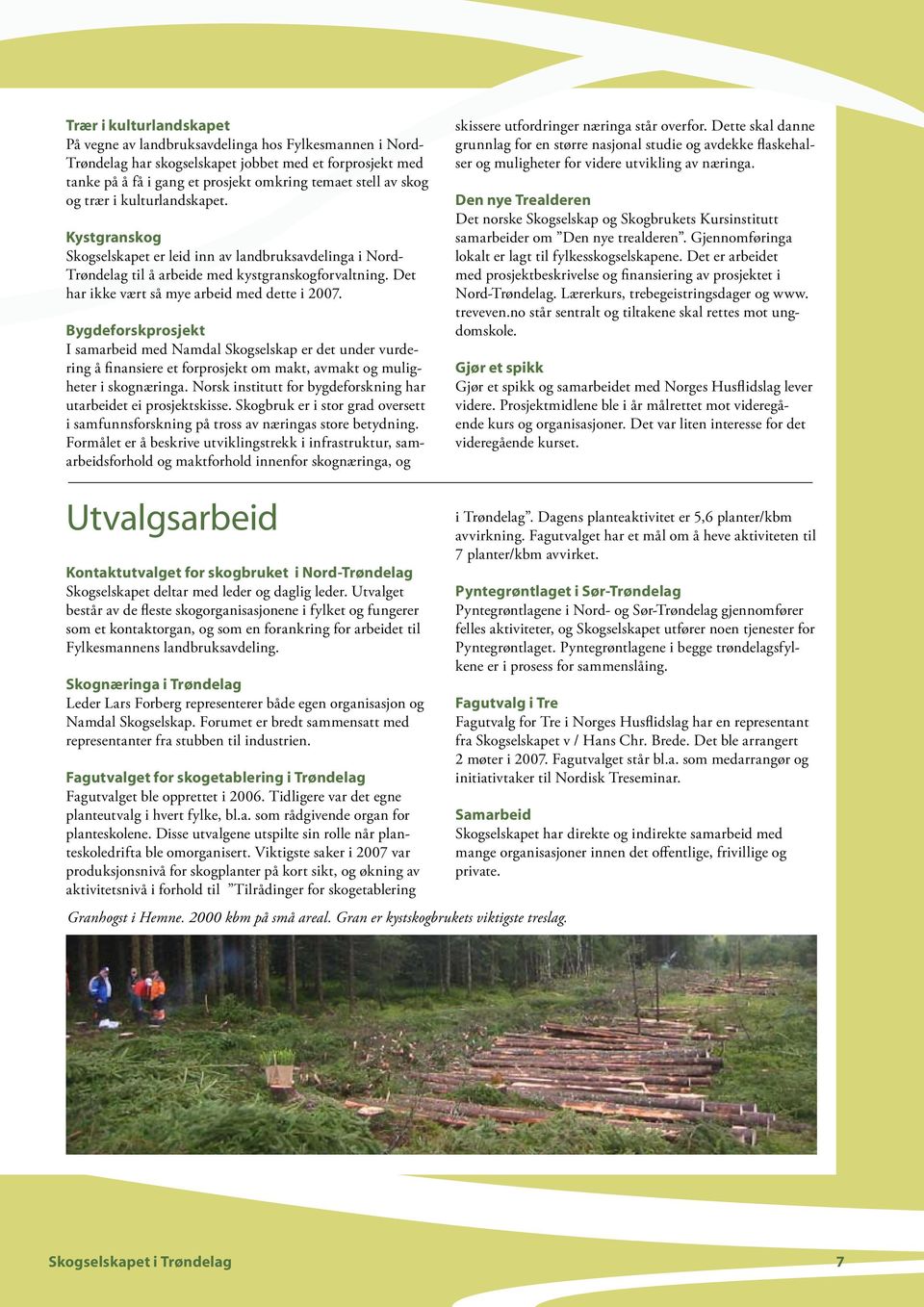 Bygdeforskprosjekt I samarbeid med Namdal Skogselskap er det under vurdering å finansiere et forprosjekt om makt, avmakt og muligheter i skognæringa.