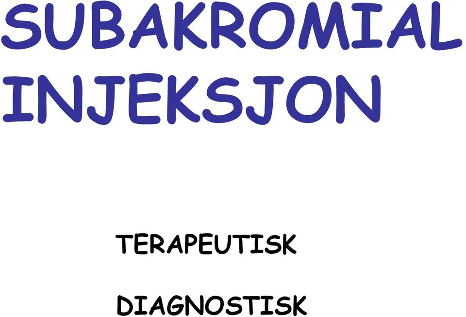 TERAPEUTISK