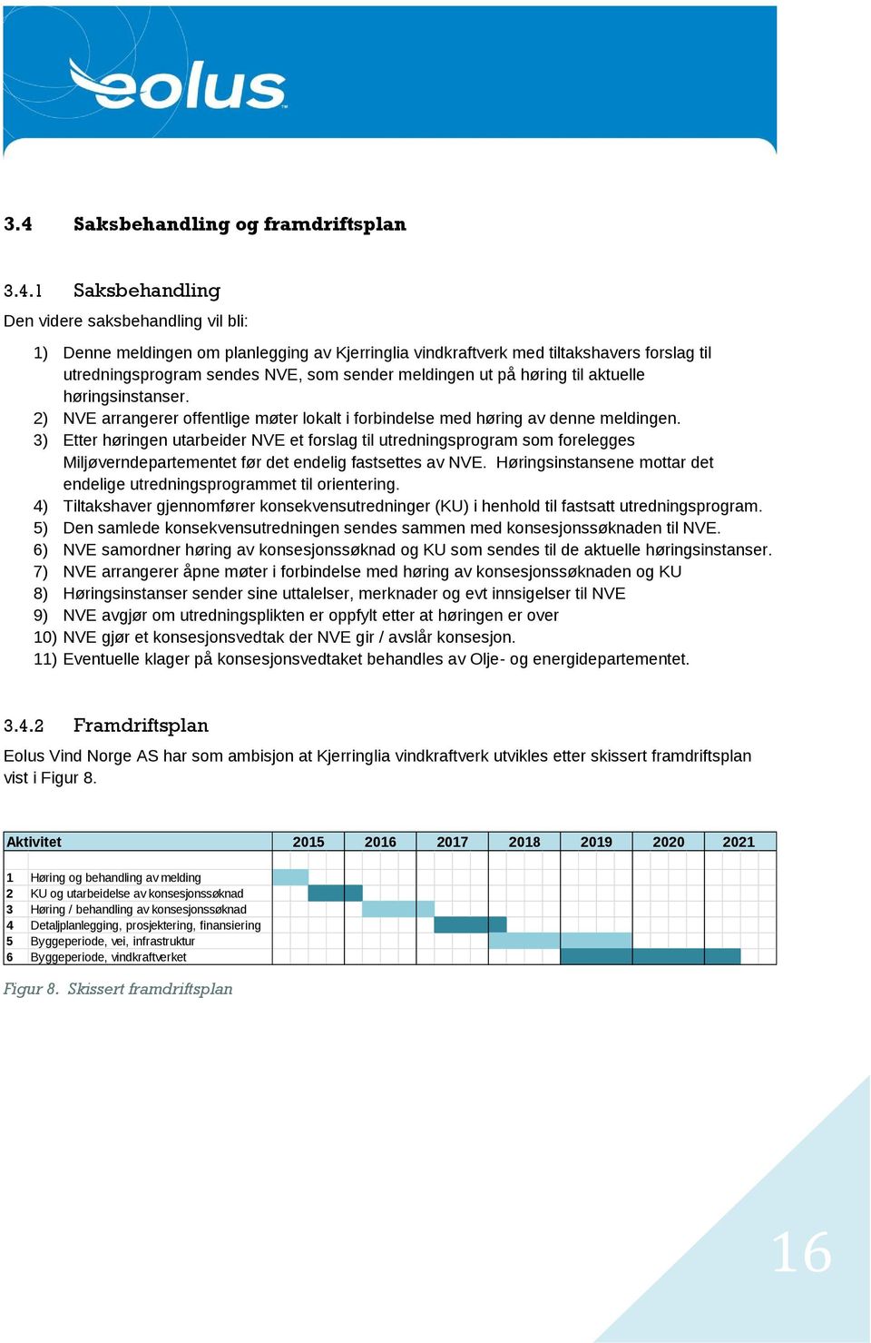 3) Etter høringen utarbeider NVE et forslag til utredningsprogram som forelegges Miljøverndepartementet før det endelig fastsettes av NVE.