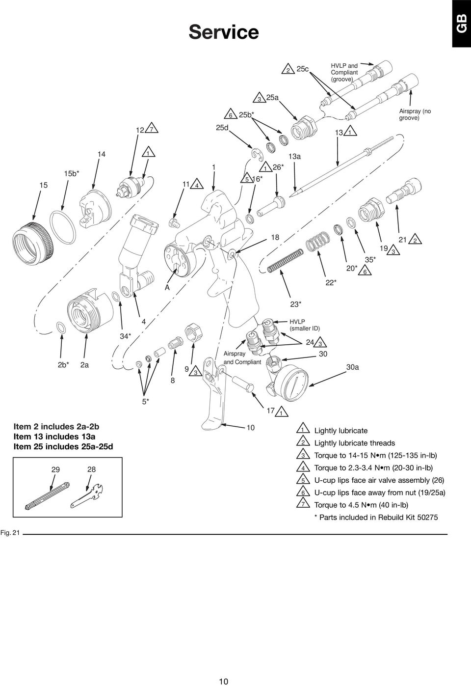 0 2 3 Lightly lubricate Lightly lubricate threads Torque to 4-5 N m (25-35 in-lb) 29 28 4 Torque to 2.3-3.