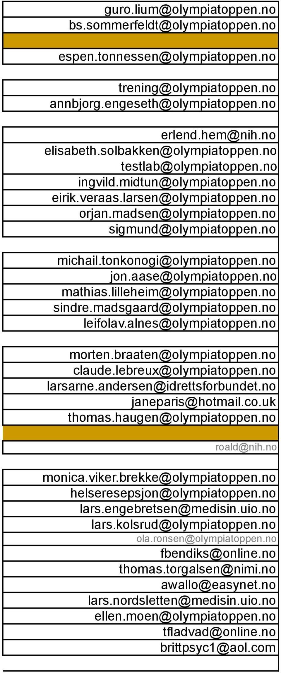 tonkonogi@olympiatoppen.no jon.aase@olympiatoppen.no mathias.lilleheim@olympiatoppen.no sindre.madsgaard@olympiatoppen.no leifolav.alnes@olympiatoppen.no morten.braaten@olympiatoppen.no claude.