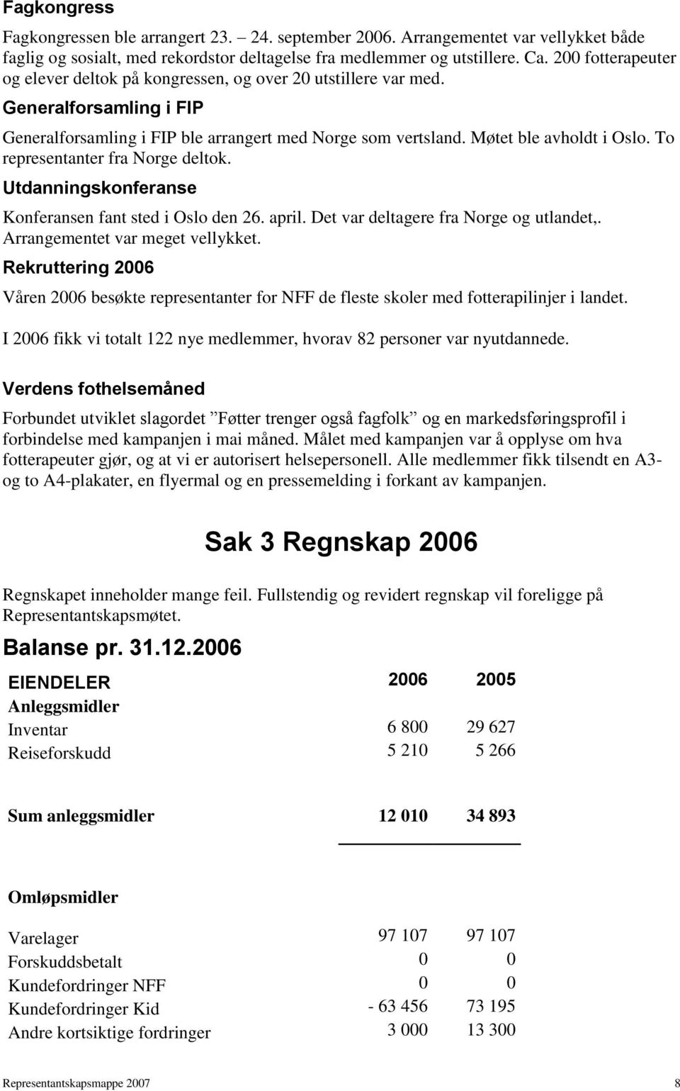 To representanter fra Norge deltok. Utdanningskonferanse Konferansen fant sted i Oslo den 26. april. Det var deltagere fra Norge og utlandet,. Arrangementet var meget vellykket.