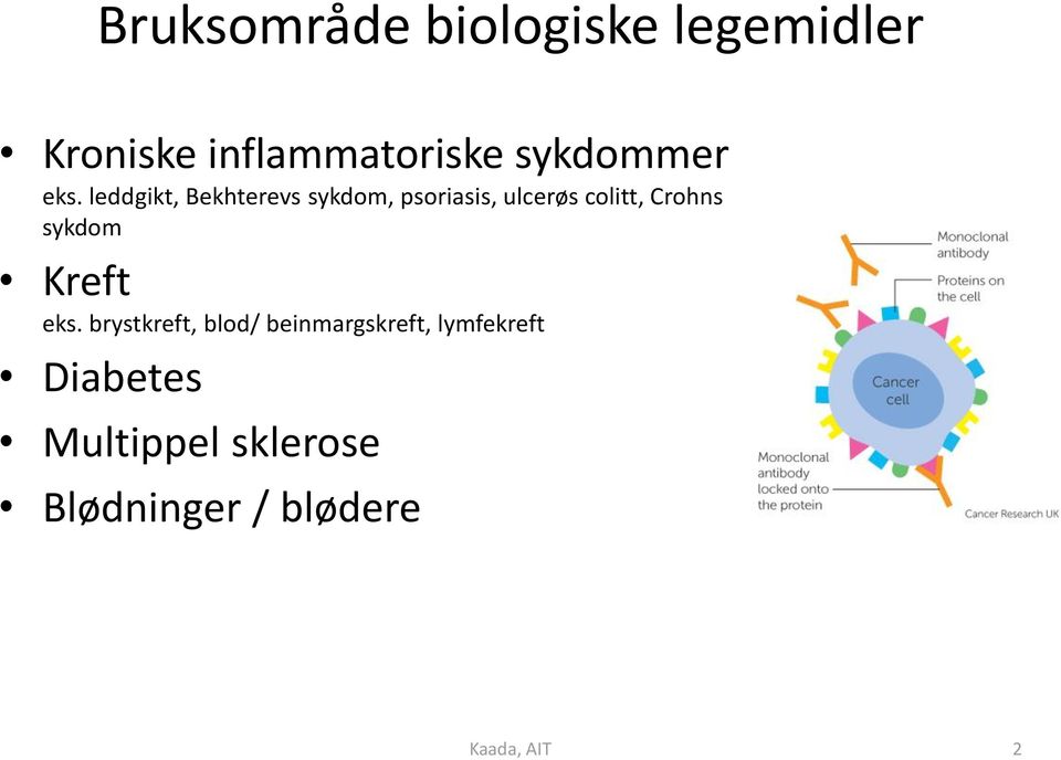 leddgikt, Bekhterevs sykdom, psoriasis, ulcerøs colitt, Crohns