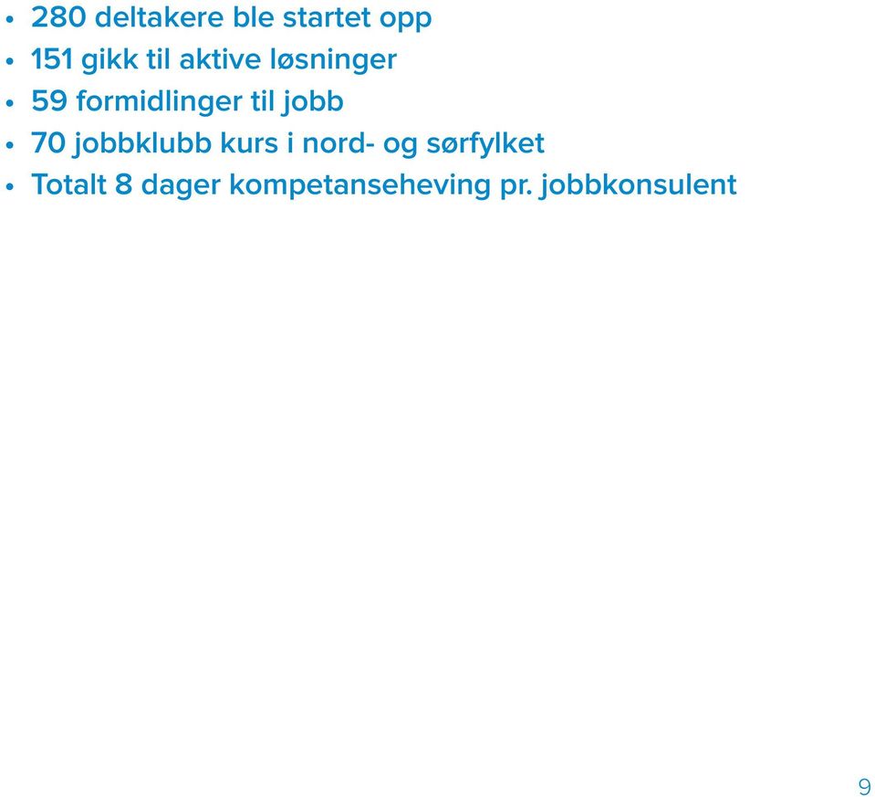 70 jobbklubb kurs i nord- og sørfylket