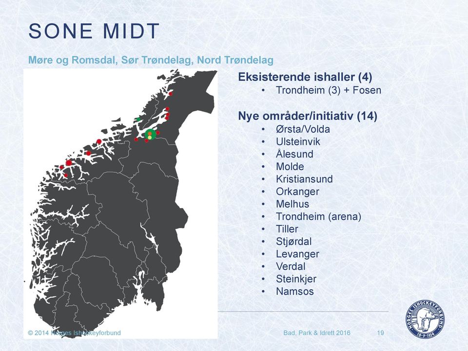 Ålesund Molde Kristiansund Orkanger Melhus Trondheim (arena) Tiller Stjørdal