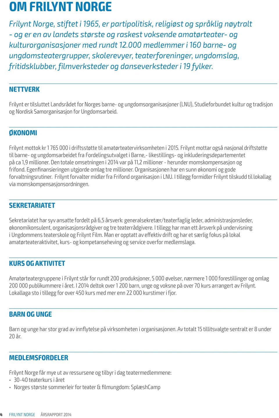 NETTVERK Frilynt er tilsluttet Landsrådet for Norges barne- og ungdomsorganisasjoner (LNU), Studieforbundet kultur og tradisjon og Nordisk Samorganisasjon for Ungdomsarbeid.