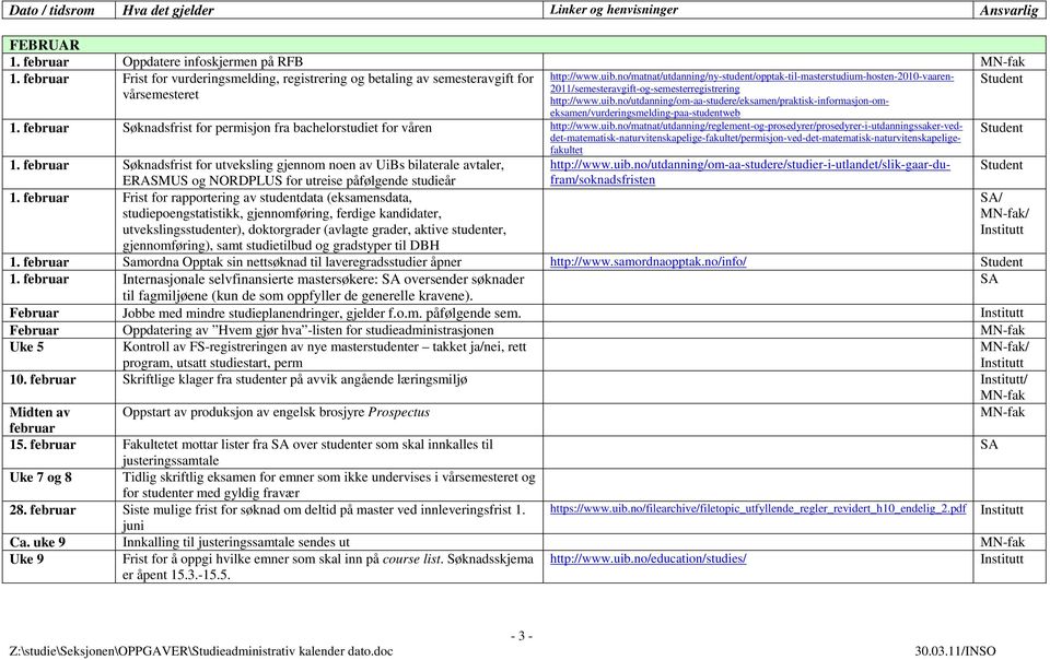 no/utdanning/om-aa-studere/eksamen/praktisk-informasjon-omeksamen/vurderingsmelding-paa-studentweb ERASMUS og NORDPLUS for utreise påfølgende studieår 1.