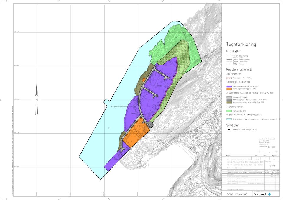 Kvalvikodden, næringsområde N4, N5 og deler av N1 og N3 PLAN NR. DATO 25.02.