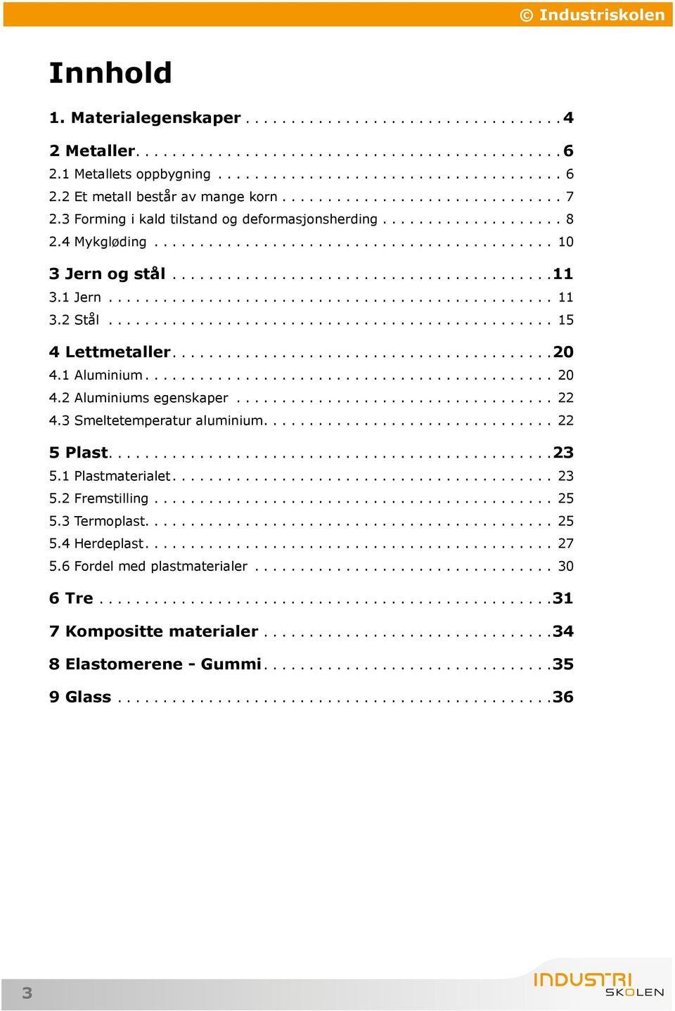 1 Aluminium... 20 4.2 Aluminiums egenskaper... 22 4.3 Smeltetemperatur aluminium.... 22 5 Plast.... 23 5.1 Plastmaterialet... 23 5.2 Fremstilling... 25 5.