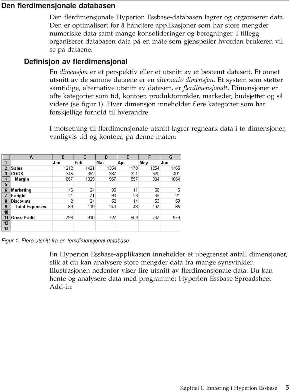 I tillegg organiserer databasen data på en måte som gjenspeiler hvordan brukeren vil se på dataene. Definisjon av flerdimensjonal En dimensjon er et perspektiv eller et utsnitt av et bestemt datasett.