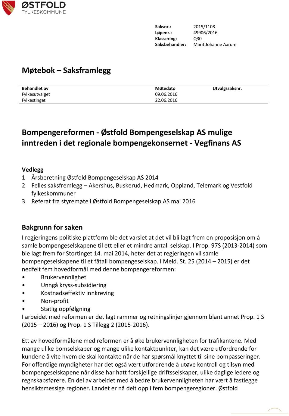 2016 Fylkestinget 22.06.