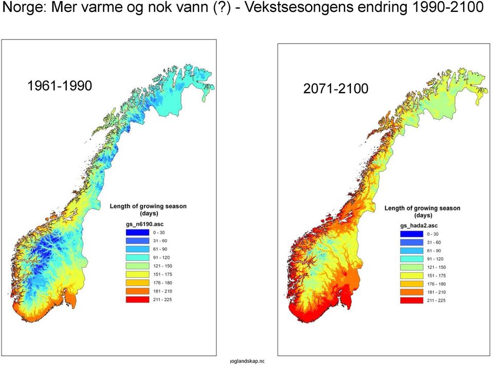 ) - Vekstsesongens endring